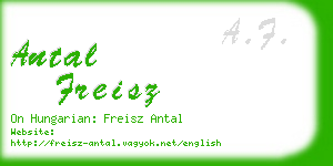 antal freisz business card